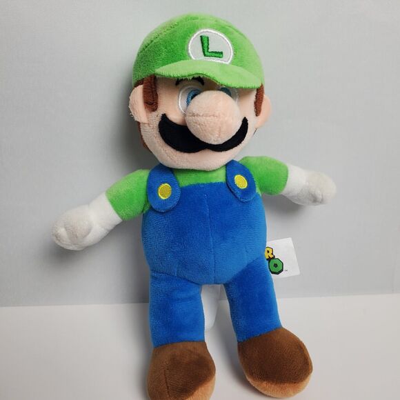 Nintendo Other - Super Mario Luigi Plush Nintendo 9" Stuffed Toy Blue Green